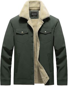 Nouvelle arrivée Veste universitaire décontractée pour homme Chaude Coupe-vent Grande taille Design ample Personnalisé 100% coton Vêtement d'extérieur d'hiver - Product Image 3