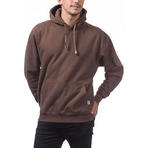 Sweat à capuche poids lourd indépendant Hot on Sale Sweat à capuche marron chocolat - Product Image 1