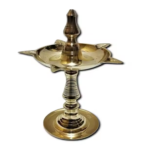 Wholesale Pure <b>Brass</b> Samai Deepam <b>Lantern</b> Handmade Tall Design Pooja Ceremonies Temple Home Decoration Cultural Festival - Product Image 1