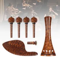 Perlengkapan biola 4/4 buatan tangan Set kayu untuk bagian pengganti pemain biola pemula garis hitam dengan harga murah