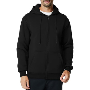 2025 tendance hommes fermeture éclair sweats à capuche Logo personnalisé sweats zippés vêtements de sport décontracté Streetwear sweats à capuche en gros - Product Image 2