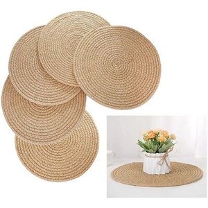 Vente en gros d'assiettes en rotin écologiques élégantes plantes à motifs pour les dîners de luxe - Product Image 5