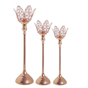 Pipe Bougeoir Avec Lotus Cristal Bougeoir Maison Mariage Anniversaire Saint Valentin & Célébration De Noël pour Décorations - Product Image 1