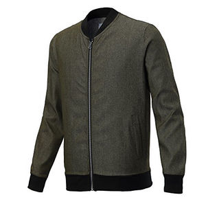 Chaquetas Bomber Cortavientos Personalizadas al por Mayor para Hombre, con Capucha, Cremallera, de Lona, con Cualquier Texto o Logotipo Bordado, Estilo Universitario - Product Image 4