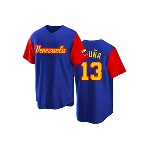 Camisetas de Fútbol Personalizadas con Bordado de Letras y Sublimación, Cuello en V, Transpirables, 100% Poliéster, Unisex, para Softbol - Product Image 1