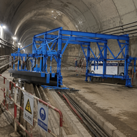 Chariot de pose de câbles hydraulique autopropulsé pour chemins de fer et tunnels, modèle Q235