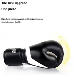 Guantes de Boxeo de Cuero PU con Logotipo Personalizado, Cierre de Velcro, para Entrenamiento y Sparring, OEM Disponible, MOQ Bajo - Product Image 6