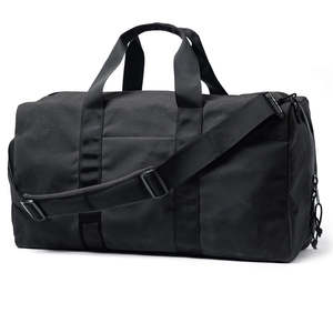 Sacs de voyage en toile noirs promotionnels, nouveau design, imperméables, unisexes, logo personnalisé, sac de voyage respirant - Product Image 1