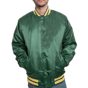 Veste bomber en satin pour homme, imperméable, sur mesure, vente en gros, veste de baseball varsity, veste en satin personnalisée pour homme - Product Image 5
