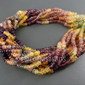 Perles de Fluorite Naturelle à 100% - Rondelle - 16 Pouces - 6 mm - Multicolores - Pierres Libres - Fabrication de Bijoux Artisanaux - Certifiées - Trou de 0,5 mm - Product Image 3