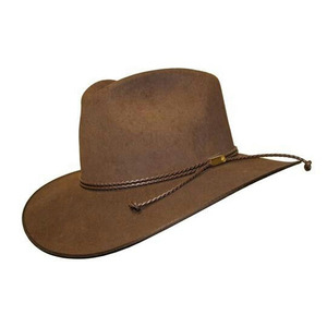 Leather Machine Stitched Adjustable Head <b>Band</b> Cowboy <b>Hats</b> Unique Designer Made Wide Curved Brim Stylish Look Stetson Outdoor All - Product Image 4