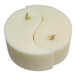 Bougie parfumée décorative Yin Yang pour décor de maison et de bar festif pour la fête des pères Diwali et les cadeaux du Ramadan - Product Image 1
