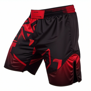 Shorts de Muay Thai imprimés de conception personnalisée de haute qualité pour hommes Shorts de combat à bas prix MMA Kick Boxing Respirant Prix bon marché - Product Image 3
