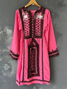 Vestido bohemio de BANJARA baluchi bordado hecho a mano vintage - Product Image 6