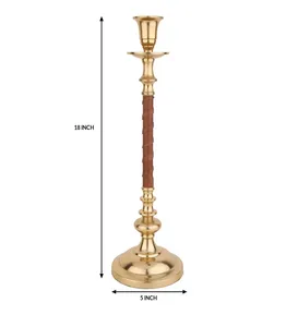 Portavelas de Metal dorado elegante, diseño de Tapper elegante, decoración navideña de lujo única, portavelas de Metal de calidad de tendencia - Product Image 2