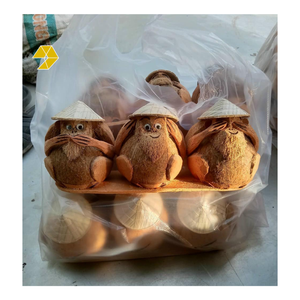 Coconut Monkey <b>Statue</b> Made From Natural Coconut Shell - Top Coconut Shell Handicrafts for Gift and Souvenirs - Product Image 5