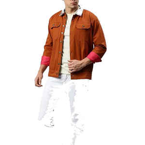 Nueva tendencia estilo Casual Wear adultos tamaño Denim Jeans chaqueta para hombre nueva última moda Color sólido chaquetas de mezclilla ligeras - Product Image 5