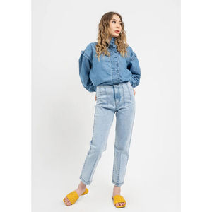 Pantalons en jean pour femmes 2026 Nouveaux modèles de pantalons en jean extensibles ajustés respirants Derniers modèles de pantalons en jean Service OEM - Product Image 1