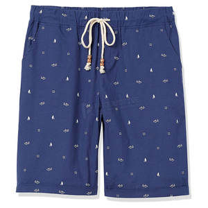 Pantalones cortos deportivos informales de verano para hombre, 100% algodón, transpirable, patrón sólido, tela de lona, teñido liso para uso diario, servicio OEM - Product Image 2