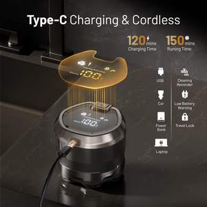 Afeitadora Eléctrica Profesional Recargable para Hombres Calvos, Kit de Afeitado en Seco/Húmedo Impermeable, Cuchilla Única para Cuero Cabelludo y Barba, IPX7 - Product Image 6