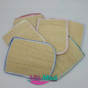 Mia Med Eco-Friendly <b>Body</b> <b>Scrub</b> Loofah Natural Biodegradable Shower Tool Sponge Simply Designed <b>Body</b> Wash Tool Bulk Packed - Product Image 2
