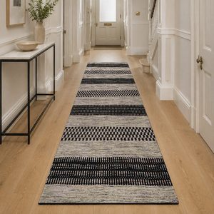 Alfombra de Chenilla Lavable a Máquina con Estampado Digital Oriental Tradicional en Terracota Dorado, Antideslizante, Modelo LXDP-0949 de RUGS DEPOT, Venta al Por Mayor - Product Image 5