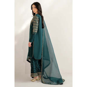 Jazmin - Ropa Formal de Lujo con Bordado de Satén UR-7056-TC-1433, Ropa Formal de Seda Cruda - Product Image 6