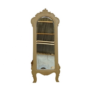 Miroir sur pied moderne en bois antique décoratif, miroir de corps entier de style moderne pour la décoration de meubles de maison - Product Image 6