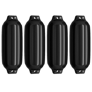 4 garde-boue de bateau Marine 27 x 8,5 pouces (noir) - Vinyle de 3 mm résistant aux UV/à l'usure, conception anti-abrasion - Product Image 4