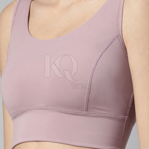 Soutien-gorge de sport pour femme, rembourré, à bretelles réglables, sans couture, respirant, en maille, pour le yoga, la course, la gym, le fitness et l'entraînement athlétique, fermeture avant - Product Image 6