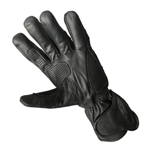 Gants noirs de motard de rue en cuir original pour hommes Gants de course automobile de moto 100% Gants en cuir véritable pour hommes - Product Image 3