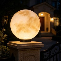 Lampe solaire et filaire pour poteau de clôture, double alimentation, pour jardin, portail, cour, villa, éclairage décoratif