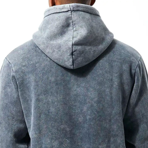 Survêtement à capuche sur mesure confortable pour hommes à vendre Survêtements coupe ajustée délavés à l'acide à prix abordable - Product Image 5