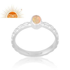 New Stylish Design 925 Sterling <b>Silver</b> Natural Ethiopian <b>Opal</b> Gemstone <b>Ring</b> Custom Jewelry For Women Gift For Her - Product Image 1