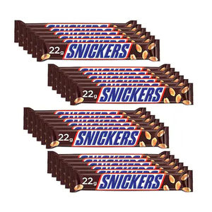 Barra de Chocolate Original Snickerss 50g Paquete de 12 Formatos Prácticos para Restaurantes de Servicio Rápido y Cafeterías al por Mayor - Product Image 1