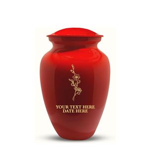 โกศโลหะทองเหลืองสำหรับผู้ใหญ่ที่สลักชื่อและวันที่กำหนดขนาดได้เอง - Product Image 4