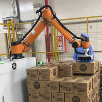 Station de palettisation AUBO Cobot, robot collaboratif de 25 kg de charge utile pour l'empilage automatique de cartons