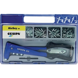 Nietboy - Juego de Remaches Ciegos de 135 Piezas con Estuche, GESIPA NTS D.4mm, Alicates para Manualidades - Product Image 1