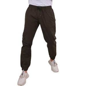 2023 conception en gros Logo personnalisé couleurs unies Fitness sport tenue décontracté Cargo pantalon mâle coton léger pantalon pour hommes - Product Image 1