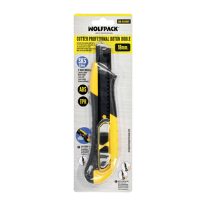 Taglierino da 18mm con 2 Lame, Acciaio SK5, Pulsante Auto-Retrattile, Lama in Ossido Nero - Product Image 5
