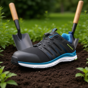Chaussure de sécurité BREEZE IMPULSE LOW Taille 43 Noir/Bleu S1P ESD HRO SRA pour Gants de jardinage et Équipement de protection - Product Image 3