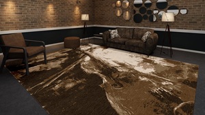 Alfombra Moderna de Diseño Abstracto Persa, Tejida a Mano con Lana Ecológica, Resistente al Fuego y Antideslizante, de Adam Rugs - Product Image 2