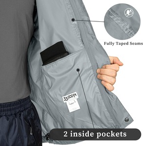 Veste imperméable d'hiver avec fermeture éclair, légère, pour la randonnée et le camping en plein air - Product Image 4