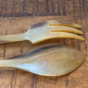 Cubiertos de forma personalizada ecológicos de moda hechos a mano con cuerno de búfalo natural pulido óptimo para uso en cocina y hotel - Product Image 4
