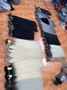 ลดราคาครั้งใหญ่ติดทนนานสำหรับผมต่อผมสีบลอนด์สีน้ำตาลเข้มแบบไล่เฉดสีผมยาวสองชั้นพร้อมผมเวียดนามเรียบหรู - Product Image 5
