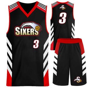 Camiseta de baloncesto y baloncesto, pantalones cortos personalizados para tu propio equipo, envío directo, camiseta de baloncesto con cuello en V, uniforme americano, - Product Image 5