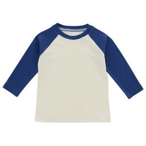 Enfants garçons décontracté T-shirt à manches longues Logo personnalisé 100% coton pas cher prix de gros - Product Image 2