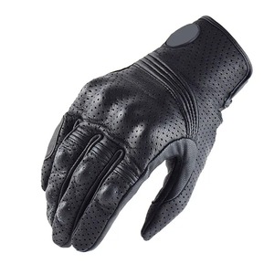 Guantes de moto personalizados para hombre y mujer, de cuero, diseño de logotipo personalizado para deportes de carreras, Moto económica de gama baja - Product Image 3