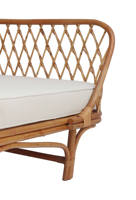 Nouveau canapé-lit en rotin trois places au design moderne pour appartement et villa, fait main, ventes en promotion