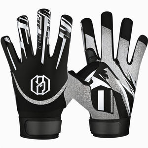 Fabricants pakistanais Personnaliser la Meilleure Qualité Football Américain Super Sticky Palm Récepteur Gants Gants D'entraînement Professionnels - Product Image 6